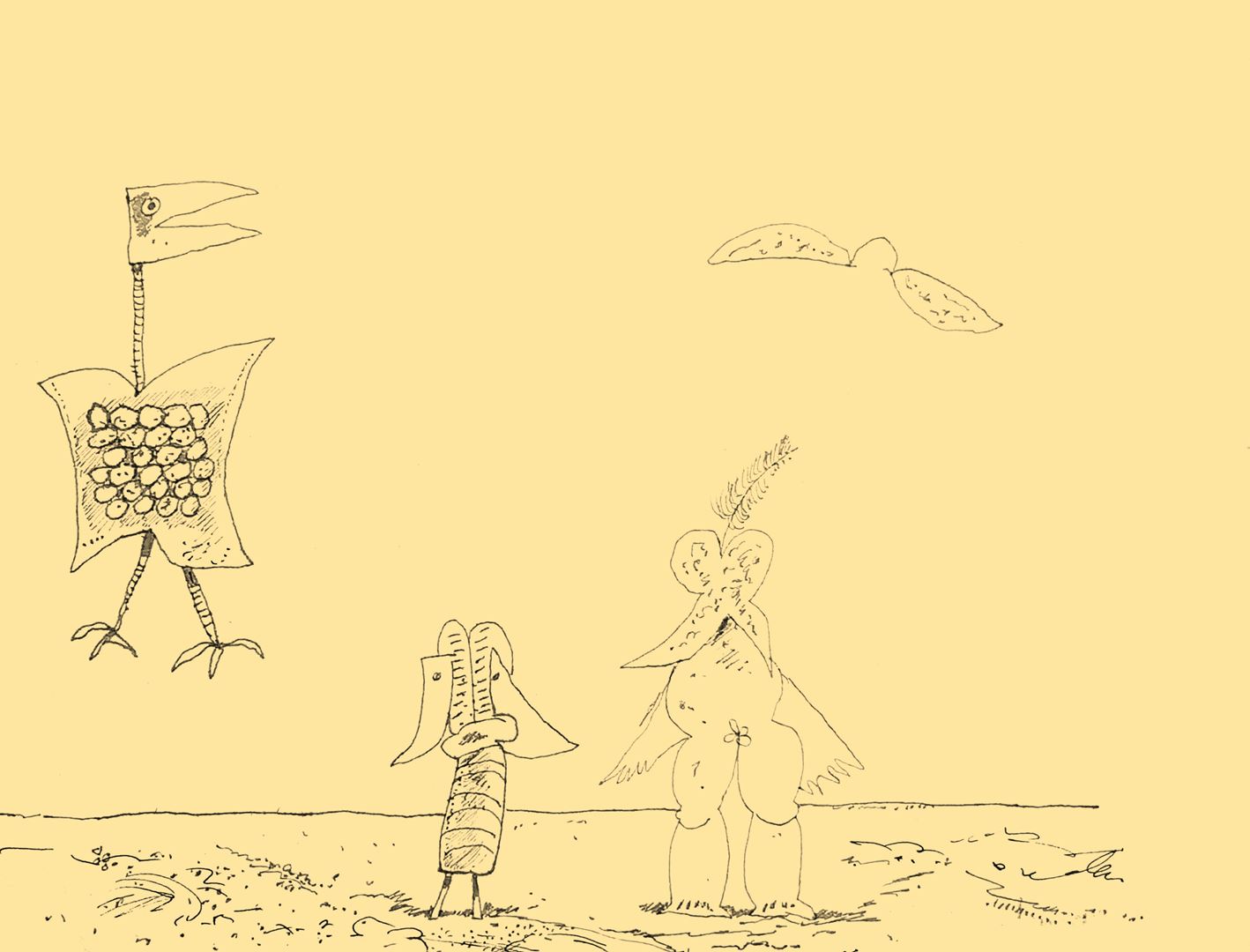 André Vereecken tekening zwarte indische inkt -1998
7