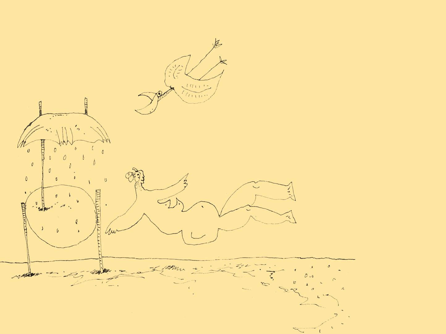 André Vereecken tekening zwarte indische inkt -1998
6