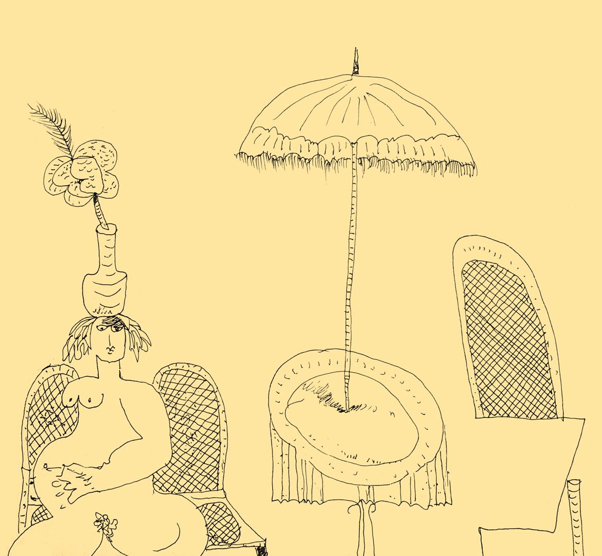 André Vereecken tekening zwarte indische inkt -1998
4