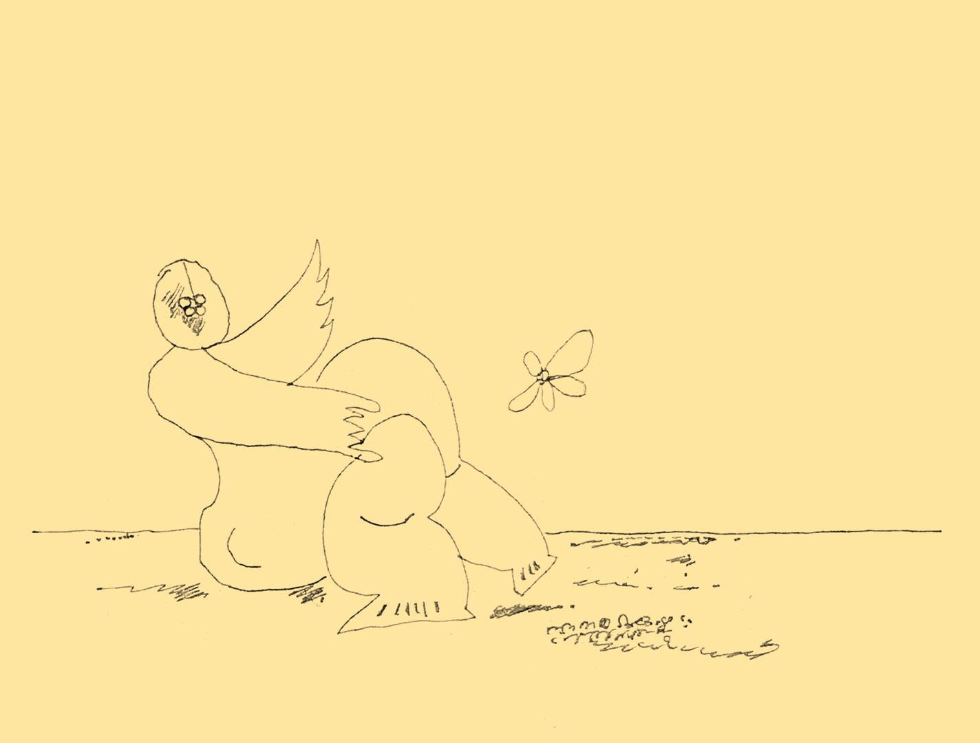 André Vereecken tekening zwarte indische inkt -1998
3