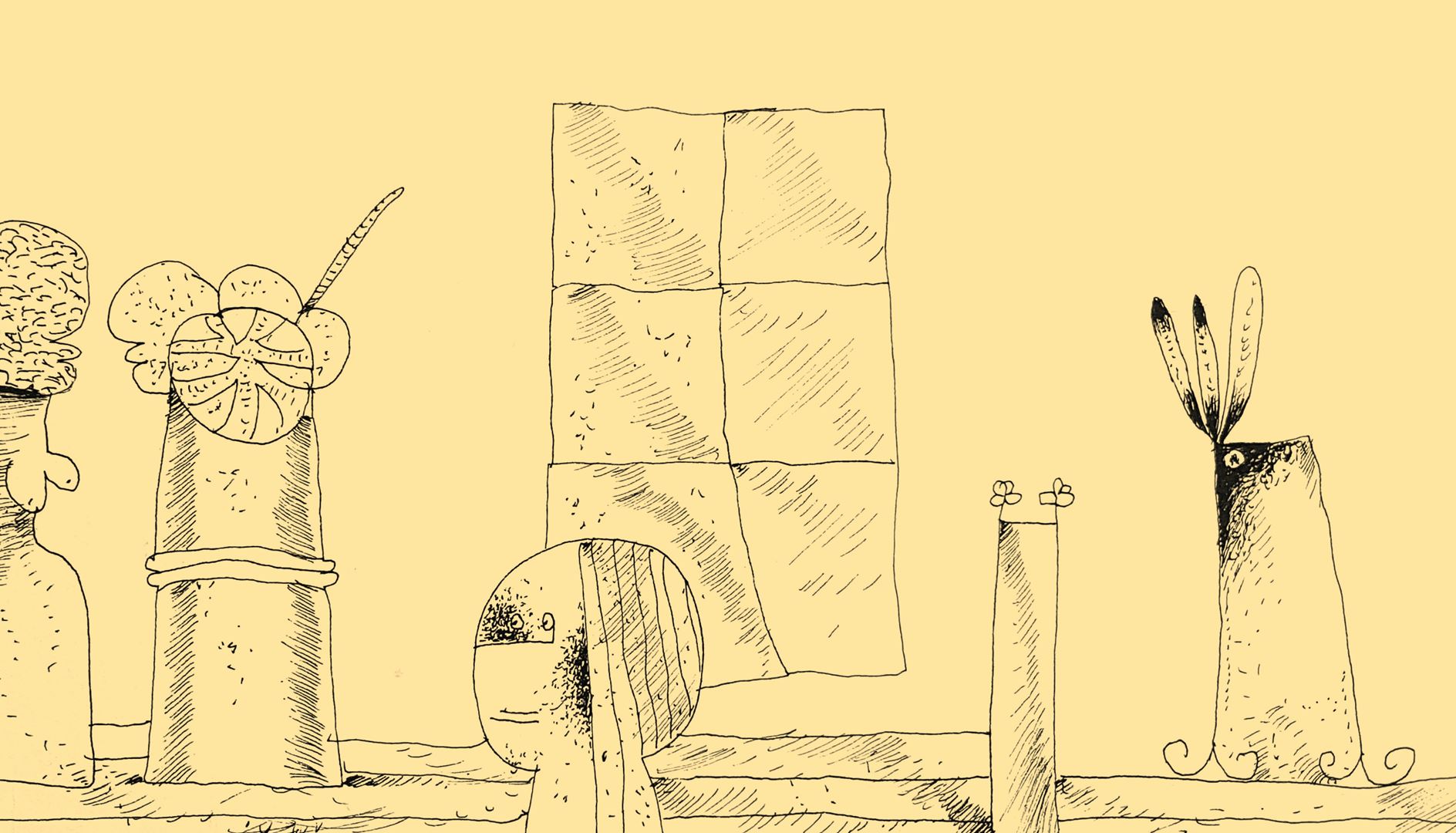 André Vereecken tekening zwarte indische inkt -1998
1