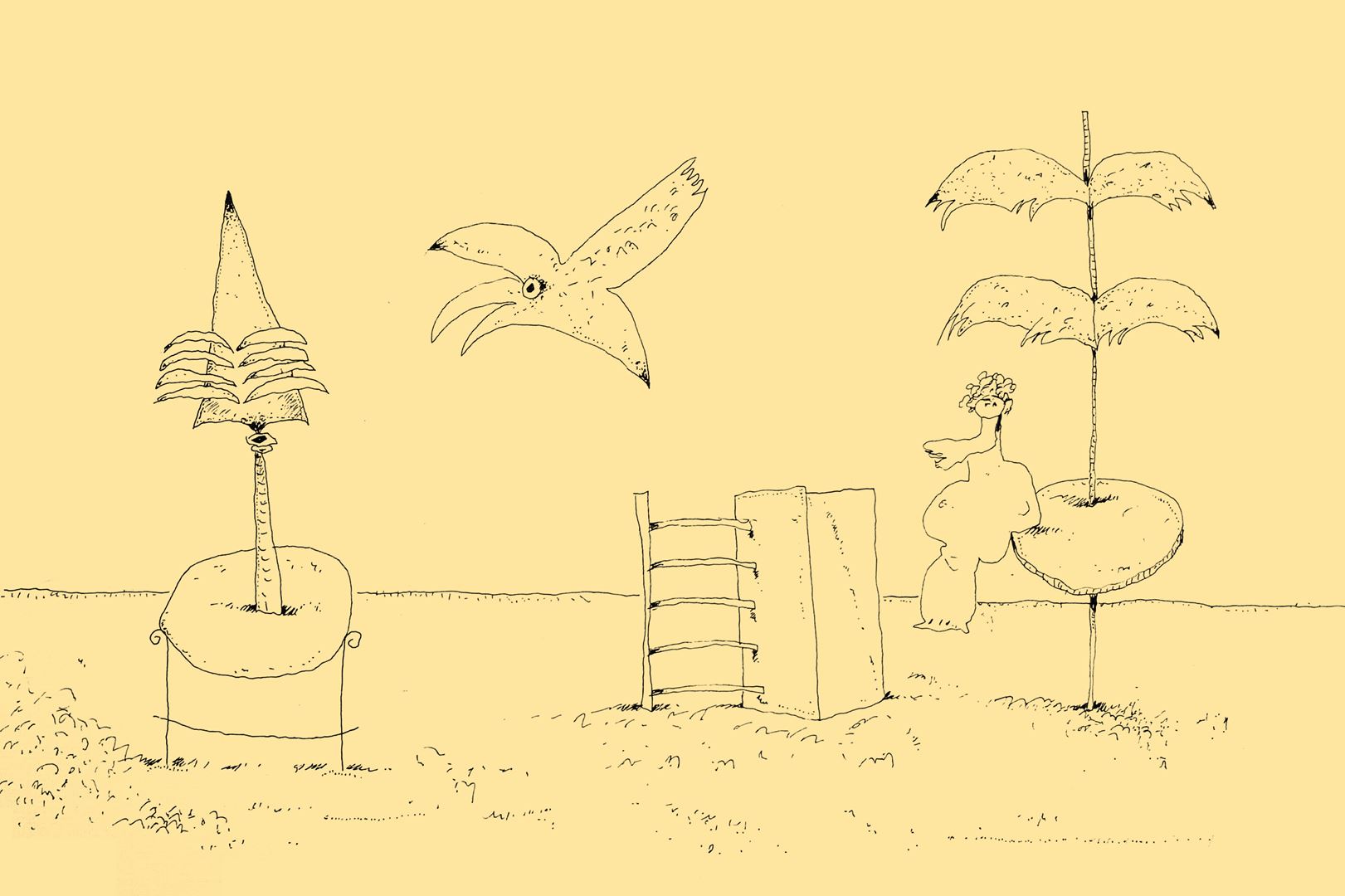 André Vereecken chinese inkttekening -1999
3