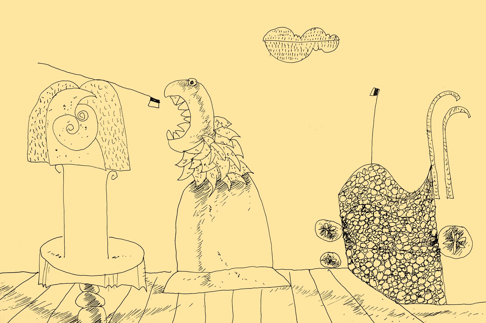 André Vereecken chinese inkttekening -1999
2