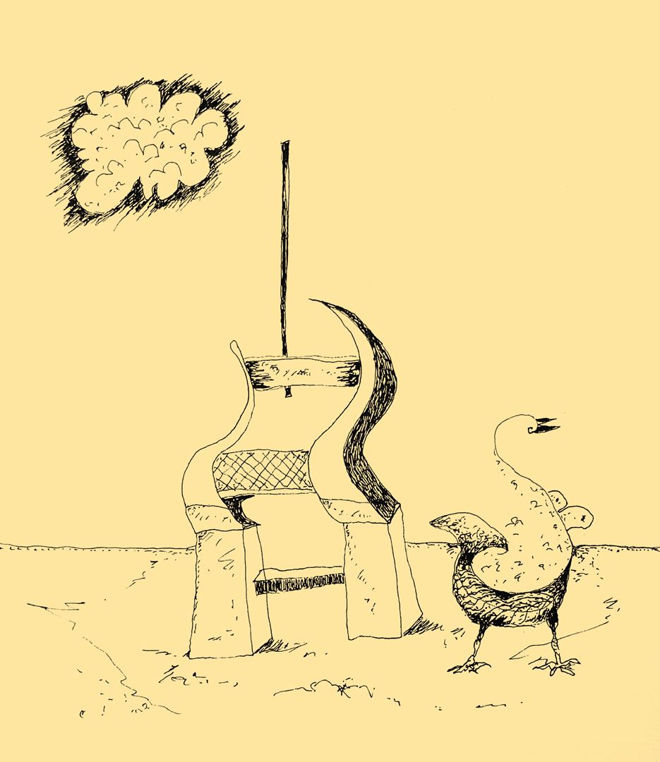 André Vereecken chinese inkttekening -1999
