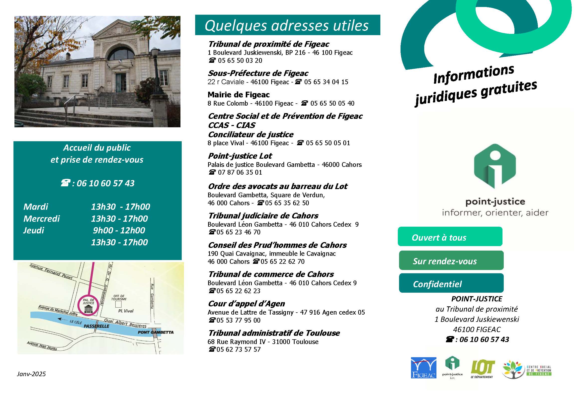 Plaquette informations juridiques page 1