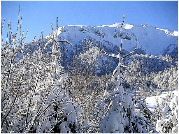 Vue du village hiver