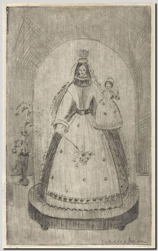 Estampe originale d'André Vereecken de circa 1959.
