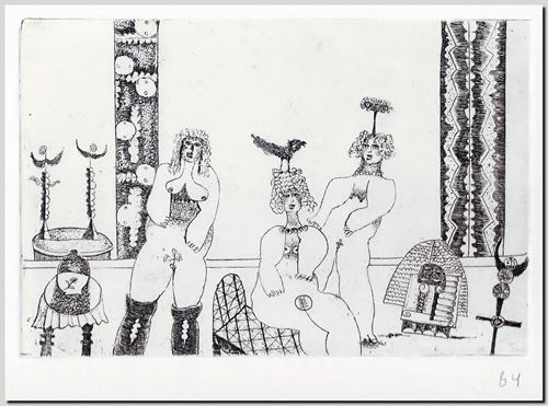 Etskunst door graveur André Vereecken 1984.
