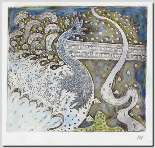 Ets door de Vlaamse graveur André Vereecken uit 1984.
