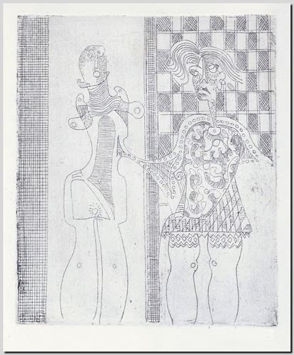 Estampe du graveur André Vereecken de 1970.
