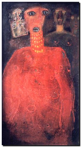 Peinture de l'artiste André Vereecken réalisée en 1968 (environ). Schilderij van kunstenaar André Vereecken gemaakt circa 1968. - 1968 (circa).01 - DIAPO