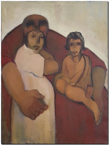 Peinture de l'artiste André Vereecken réalisée en 1968 (environ). Schilderij van kunstenaar André Vereecken gemaakt circa 1968. - 1968 (circa).07 - PHOTO (alb10)