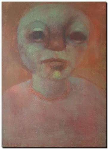 Peinture de l'artiste André Vereecken réalisée en 1968. Schilderij van kunstenaar André Vereecken gemaakt in 1968. - 1968.08 - PHOTO (alb10)