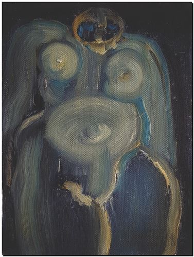 Peinture de l'artiste André Vereecken réalisée en 1968. Schilderij van kunstenaar André Vereecken gemaakt in 1968. - 1968.12 - PHOTO (alb10)