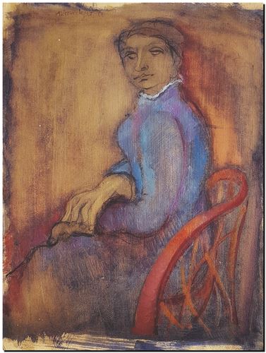 Peinture de l'artiste André Vereecken réalisée en 1968. Schilderij van kunstenaar André Vereecken gemaakt in 1968. - 1968.13 - PHOTO (alb10)