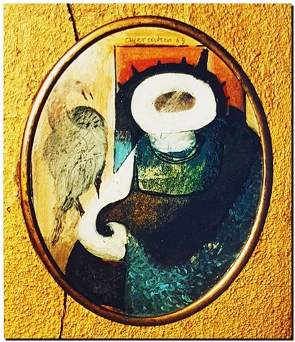 Œuvre d'art de l'artiste André Vereecken réalisée  en 1969. Kunstwerk van de kunstenaar André Vereecken gemaakt in 1969. - 1969.21 - PHOTO (alb7)