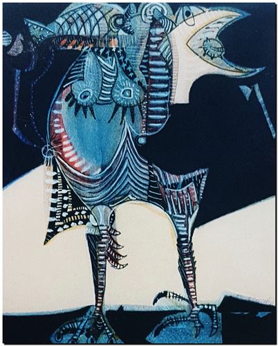 Peinture de l'artiste André Vereecken réalisée en 1970 (environ). Schilderij van kunstenaar André Vereecken gemaakt circa 1970. - 1970 (circa).03 - PHOTO (alb3)