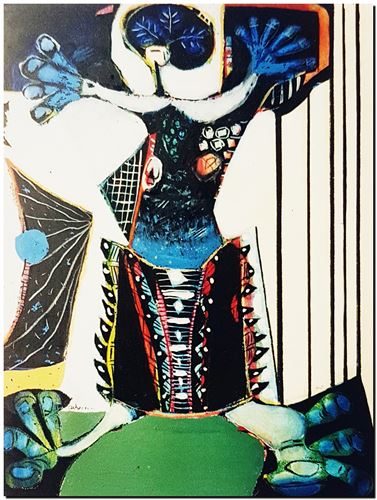 Peinture de l'artiste André Vereecken réalisée en 1970. Schilderij van kunstenaar André Vereecken gemaakt in 1970. - 1970.06A - PHOTO (alb3)