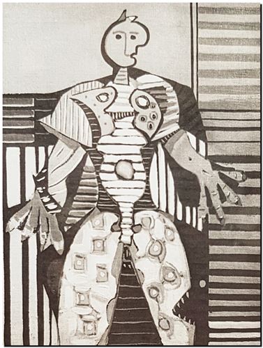 Peinture de l'artiste André Vereecken réalisée en 1972 (environ). Schilderij van kunstenaar André Vereecken gemaakt circa 1972. - 1972 (circa).51 - PHOTO (alb8)