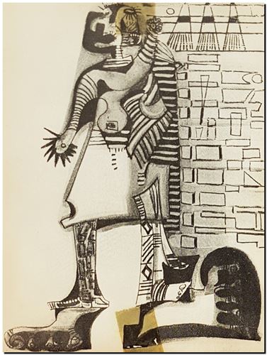 Peinture de l'artiste André Vereecken réalisée en 1972 (environ). Schilderij van kunstenaar André Vereecken gemaakt circa 1972. - 1972 (circa).50 - PHOTO (alb8)