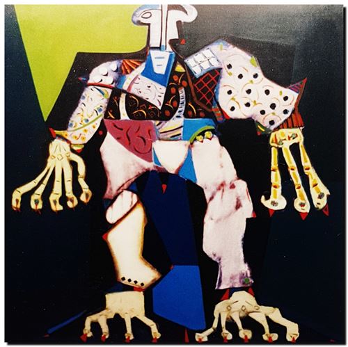 Peinture de l'artiste André Vereecken réalisée en 1972 (environ). Schilderij van kunstenaar André Vereecken gemaakt circa 1972. - 1972 (circa).34 - PHOTO (alb5)