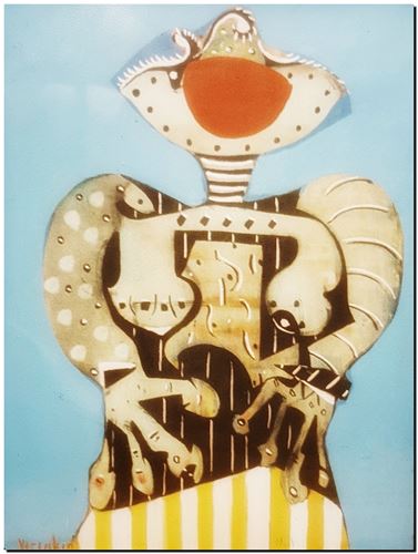 Peinture de l'artiste André Vereecken réalisée en 1972 (environ). Schilderij van kunstenaar André Vereecken gemaakt circa 1972. - 1972 (circa).19 - PHOTO (alb1)