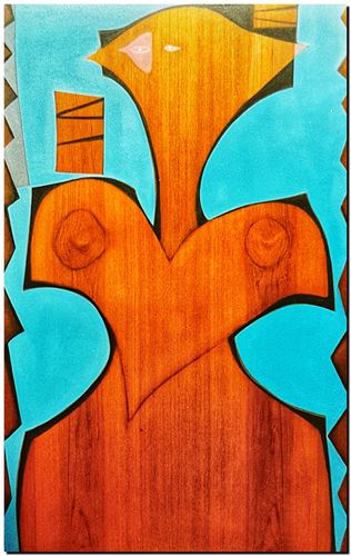 Peinture de l'artiste André Vereecken réalisée en 1972 (environ). Schilderij van kunstenaar André Vereecken gemaakt circa 1972. - 1972 (circa).18 - PHOTO (alb1)