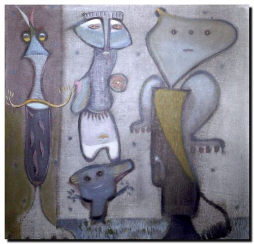 Peinture de l'artiste André Vereecken réalisée en 1972 (environ). Schilderij van kunstenaar André Vereecken gemaakt circa 1972. - 1972 (circa).08 - DIAPO