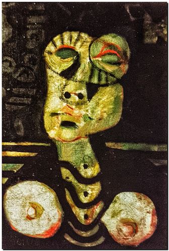 Peinture de l'artiste André Vereecken réalisée en 1972 (environ). Schilderij van kunstenaar André Vereecken gemaakt circa 1972. - 1972 (circa).35 - PHOTO (alb6)