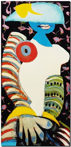 Peinture de l'artiste André Vereecken réalisée en 1972 (environ). Schilderij van kunstenaar André Vereecken gemaakt circa 1972. - 1972 (circa).32 - PHOTO (alb5)