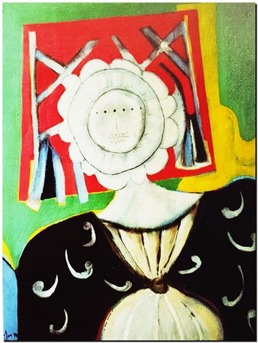 Peinture de l'artiste André Vereecken réalisée en 1972 (environ). Schilderij van kunstenaar André Vereecken gemaakt circa 1972. - 1972 (circa).27 - PHOTO (alb3)