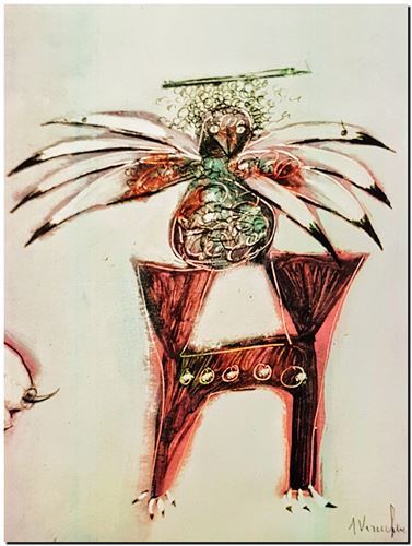 Peinture de l'artiste André Vereecken réalisée en 1972 (environ). Schilderij van kunstenaar André Vereecken gemaakt circa 1972. - 1972 (circa).16 - PHOTO (alb8)