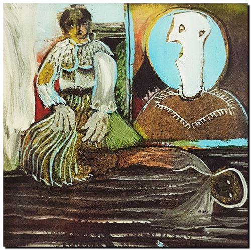 Peinture de l'artiste André Vereecken réalisée en 1972. Schilderij van kunstenaar André Vereecken gemaakt in 1972. - 1972.23 - PHOTO (alb7)