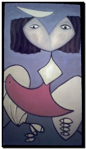 Peinture de l'artiste André Vereecken réalisée en 1973 (environ). Schilderij van kunstenaar André Vereecken gemaakt circa 1973. - 1973 (circa).17 - DIAPO