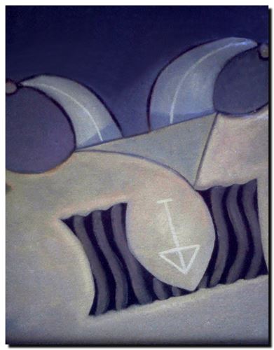 Peinture de l'artiste André Vereecken réalisée en 1973 (environ). Schilderij van kunstenaar André Vereecken gemaakt circa 1973. - 1973 (circa).14 - DIAPO