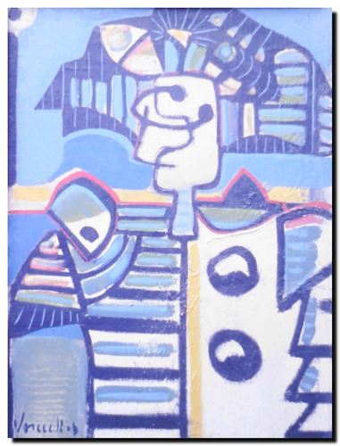 Peinture de l'artiste André Vereecken réalisée en 1973 (environ). Schilderij van kunstenaar André Vereecken gemaakt circa 1973. - 1973 (circa).11 - DIAPO