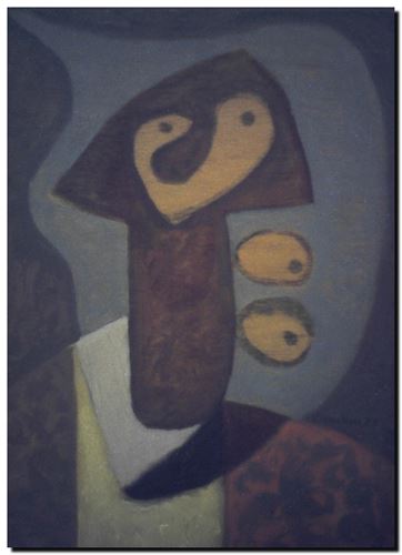 Peinture de l'artiste André Vereecken réalisée en 1973. Schilderij van kunstenaar André Vereecken gemaakt in 1973. - 1973 (circa).01 - DIAPO