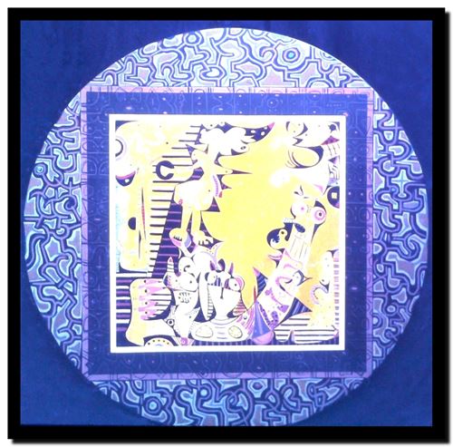 Peinture de l'artiste André Vereecken réalisée en 1973 (environ). Schilderij van kunstenaar André Vereecken gemaakt circa 1973. - 1973 (circa).43 - DIAPO