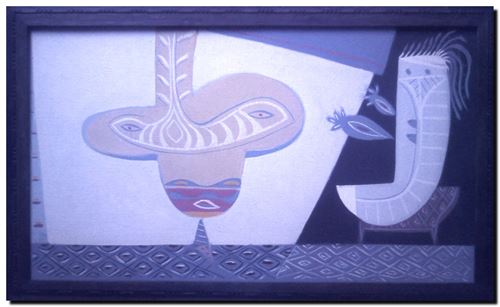 Peinture de l'artiste André Vereecken réalisée en 1973 (environ). Schilderij van kunstenaar André Vereecken gemaakt circa 1973. - 1973 (circa).29 - DIAPO