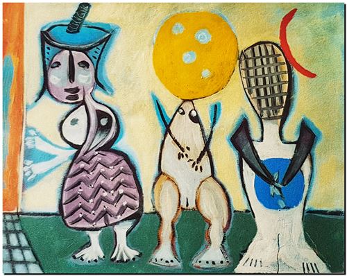 Peinture de l'artiste André Vereecken réalisée en 1977 (environ). Schilderij van kunstenaar André Vereecken gemaakt circa 1977. - 1977 (circa).06 - PHOTO (alb4)