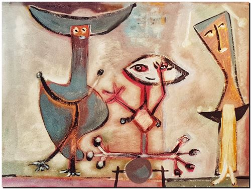 Peinture de l'artiste André Vereecken réalisée en 1977 (environ). Schilderij van kunstenaar André Vereecken gemaakt circa 1977. - 1977 (circa).05 - PHOTO (alb4)