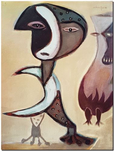 Peinture de l'artiste André Vereecken réalisée en 1978. Schilderij van kunstenaar André Vereecken gemaakt in 1978. - 1978.16 - PHOTO (alb6)