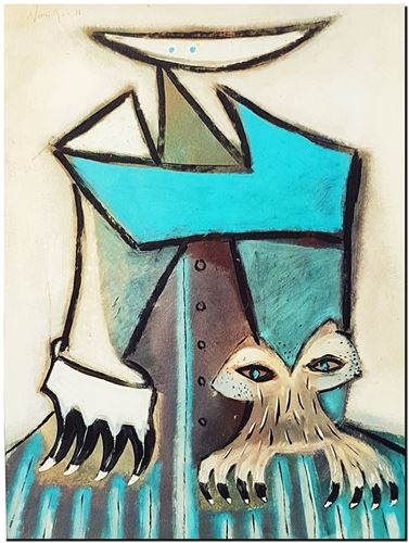 Peinture de l'artiste André Vereecken réalisée en 1978. Schilderij van kunstenaar André Vereecken gemaakt in 1978. - 1978.15 - PHOTO (alb6)