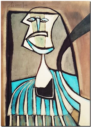 Peinture de l'artiste André Vereecken réalisée en 1978. Schilderij van kunstenaar André Vereecken gemaakt in 1978. - 1978.14 - PHOTO (alb6)