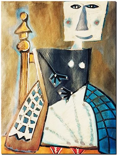 Peinture de l'artiste André Vereecken réalisée en 1978 (environ). Schilderij van kunstenaar André Vereecken gemaakt circa 1978. - 1978 (circa).15 - PHOTO (alb6)