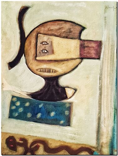 Peinture de l'artiste André Vereecken réalisée en 1978 (environ). Schilderij van kunstenaar André Vereecken gemaakt circa 1978. - 1978 (circa).13 - PHOTO (alb6)