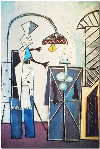 Peinture de l'artiste André Vereecken réalisée en 1978 (environ). Schilderij van kunstenaar André Vereecken gemaakt circa 1978. - 1978 (circa).08 - PHOTO (alb6)