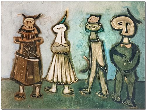 Peinture de l'artiste André Vereecken réalisée en 1978. Schilderij van kunstenaar André Vereecken gemaakt in 1978. - 1978.20 - PHOTO (alb6)