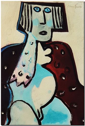 Œuvre de l'artiste André Vereecken réalisée en 1980. Kunstwerk van de kunstenaar André Vereecken gemaakt in 1980. - 1980.16 - PHOTO (alb7)