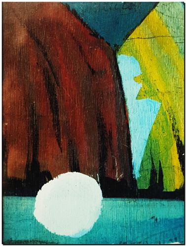 Œuvre de l'artiste André Vereecken réalisée vers 1980. Kunstwerk van de kunstenaar André Vereecken gemaakt circa 1980. - 1980 (circa).21 - PHOTO (alb3)